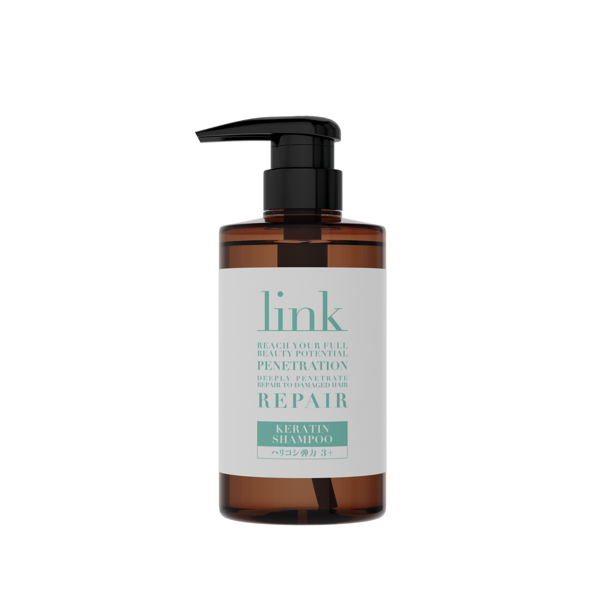 link KERATIN SHAMPOO
link ケラチンシャンプー ハリコシ弾力3+