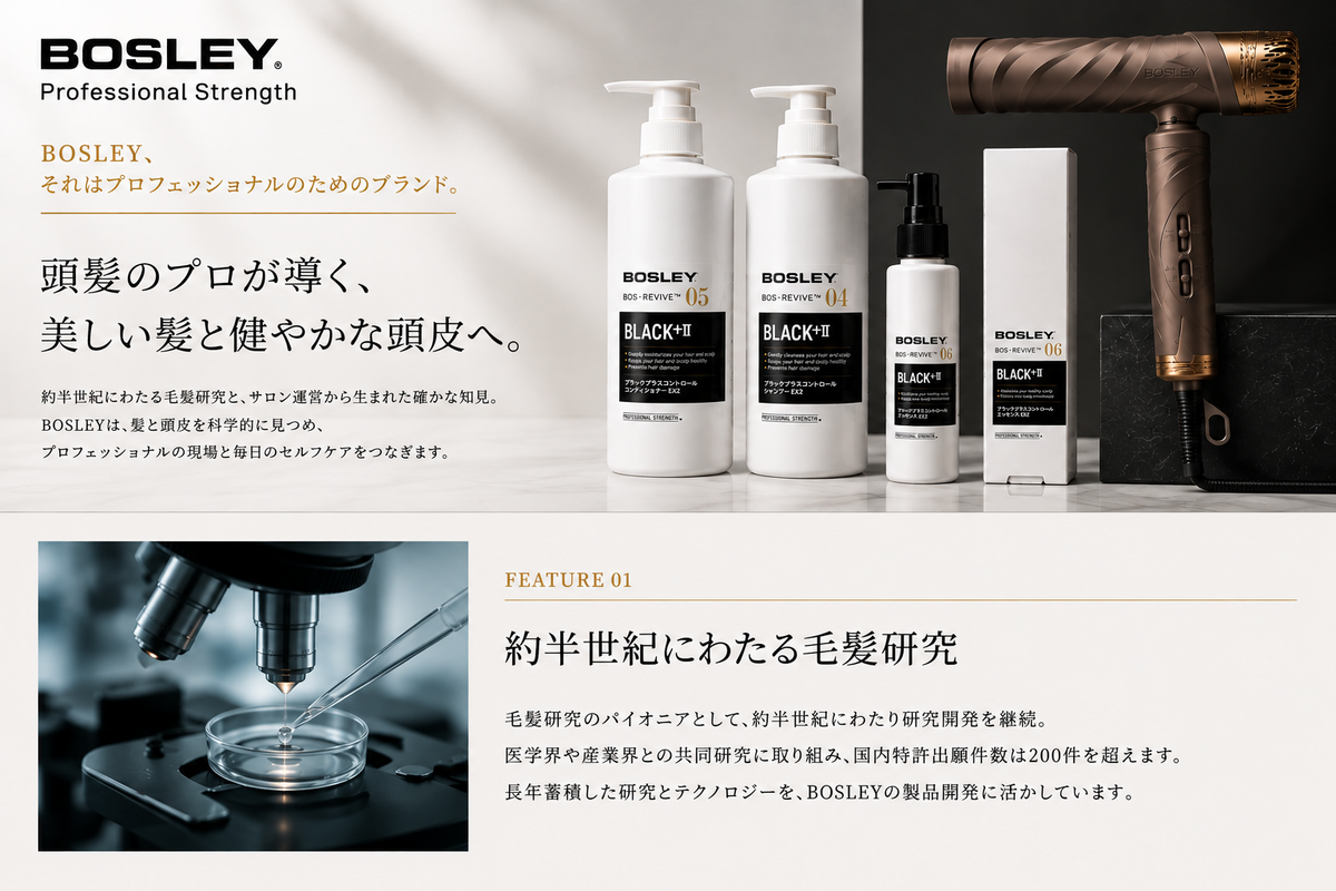 約半世紀にわたる毛髪研究