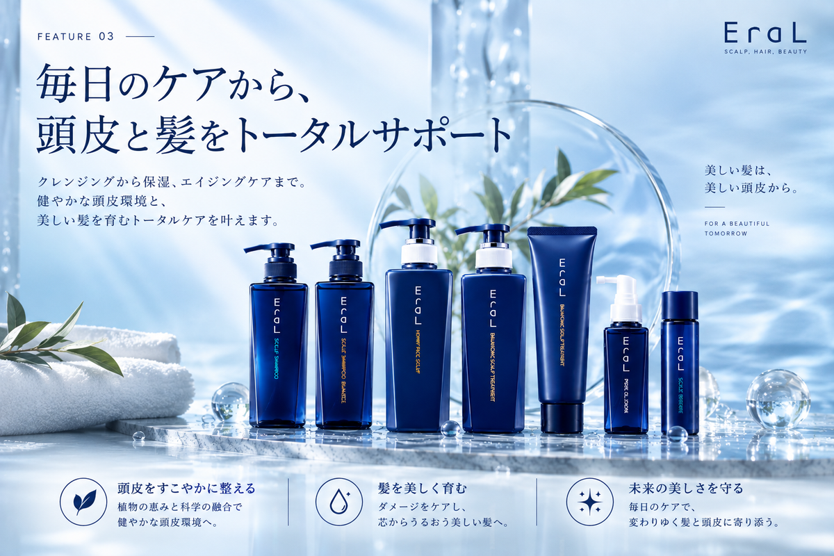 毎日のケアから、頭皮と髪をトータルサポート