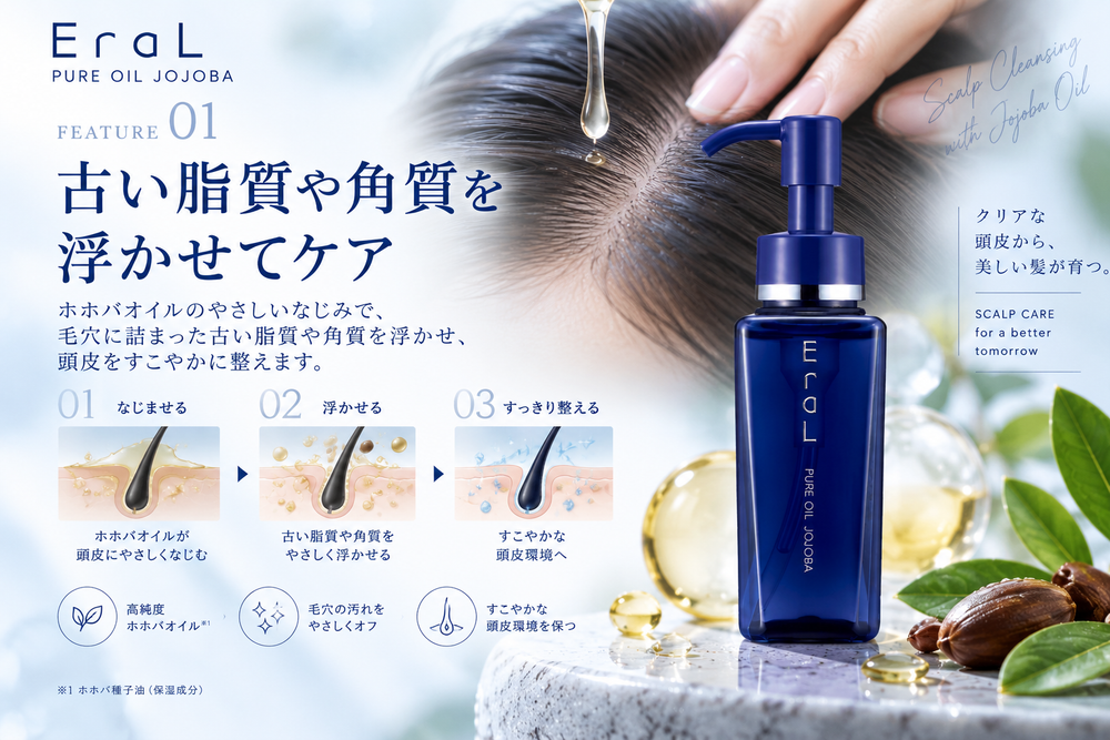 古い脂質や角質を浮かせてケア