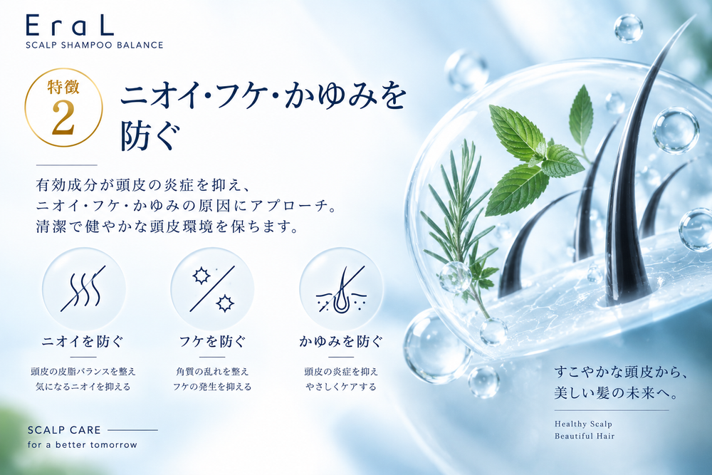 ニオイ・フケ・かゆみを防ぐ
